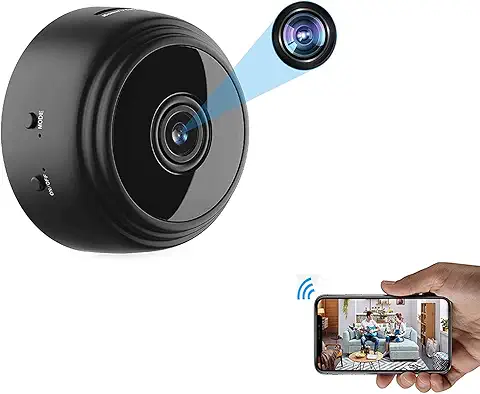 Mini Câmera Wi-Fi Compacta HD 1080p