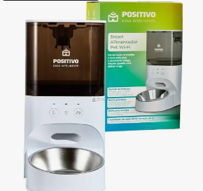 Smart Alimentador Pet Wi-Fi Positivo Casa Inteligente 4L